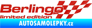 Samolepka Berlingo limited edition pravá 3D karbon červený