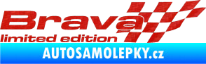 Samolepka Brava limited edition pravá 3D karbon červený