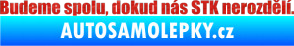 Samolepka Budeme spolu, dokud nás STK nerozdělí 3D karbon červený