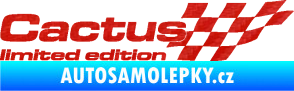 Samolepka Cactus limited edition pravá 3D karbon červený