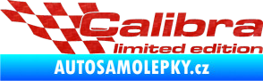 Samolepka Calibra limited edition levá 3D karbon červený