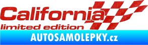 Samolepka California limited edition pravá 3D karbon červený