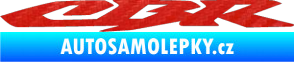 Samolepka CBR 001 3D karbon červený