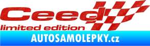 Samolepka Ceed limited edition pravá 3D karbon červený