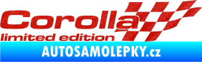 Samolepka Corolla limited edition pravá 3D karbon červený