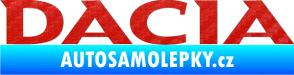 Samolepka Dacia 001 3D karbon červený