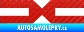 Samolepka Dacia 004 3D karbon červený