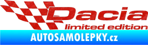 Samolepka Dacia limited edition levá 3D karbon červený