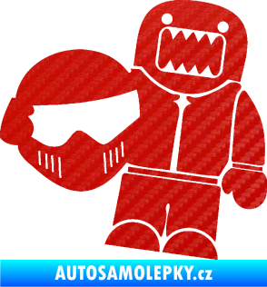 Samolepka Domo 014 levá Stig 3D karbon červený