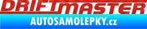 Samolepka Drift master nápis 3D karbon červený