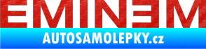 Samolepka Eminem 3D karbon červený