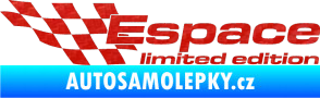 Samolepka Espace limited edition levá 3D karbon červený