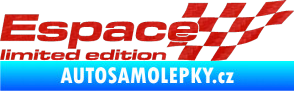 Samolepka Espace limited edition pravá 3D karbon červený