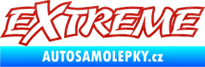 Samolepka Extreme 004 3D karbon červený