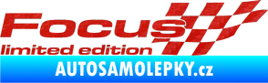 Samolepka Focus limited edition pravá 3D karbon červený