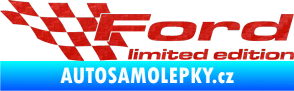 Samolepka Ford limited edition levá 3D karbon červený