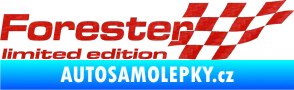Samolepka Forester limited edition pravá 3D karbon červený