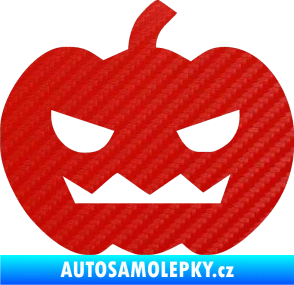 Samolepka Halloween 013 levá 3D karbon červený