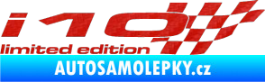 Samolepka i10 limited edition pravá 3D karbon červený
