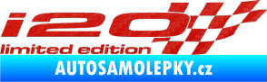 Samolepka i20 limited edition pravá 3D karbon červený