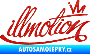 Samolepka Illmotion 3D karbon červený