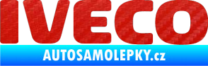 Samolepka Iveco 3D karbon červený