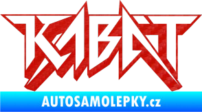 Samolepka Kabát 002 3D karbon červený