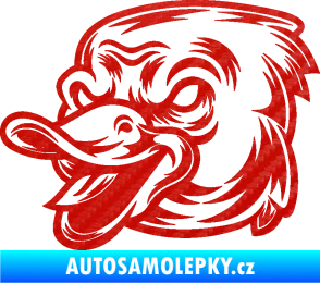 Samolepka Káčátko 001 levá 3D karbon červený
