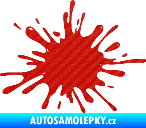Samolepka Kaňka 002 levá 3D karbon červený