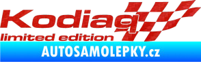 Samolepka Kodiaq limited edition pravá 3D karbon červený