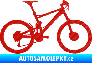 Samolepka Kolo 001 pravá - (horské kolo) 3D karbon červený