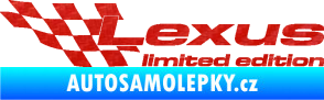Samolepka Lexus limited edition levá 3D karbon červený