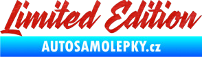 Samolepka Limited edition 003 3D karbon červený