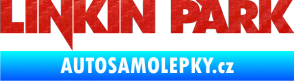 Samolepka Linkin Park 002 3D karbon červený