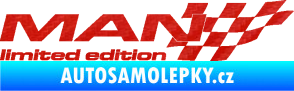 Samolepka MAN limited edition pravá 3D karbon červený