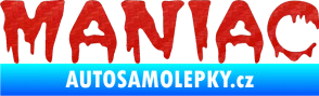 Samolepka Maniac 001 3D karbon červený