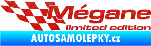 Samolepka Mégane limited edition levá 3D karbon červený
