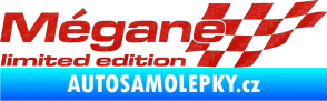 Samolepka Mégane limited edition pravá 3D karbon červený