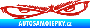Samolepka Oči 005 pravá 3D karbon červený