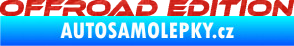 Samolepka Offroad edition 001 nápis 3D karbon červený