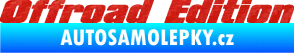Samolepka Offroad edition 002 nápis 3D karbon červený