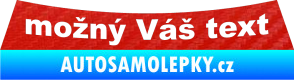 Samolepka Opel Astra G - zadní 3D karbon červený