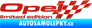 Samolepka Opel limited edition pravá 3D karbon červený