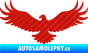 Samolepka Orel 006 levá 3D karbon červený