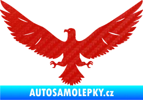 Samolepka Orlice 004 levá 3D karbon červený