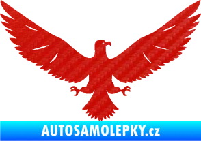 Samolepka Orlice 004 pravá 3D karbon červený