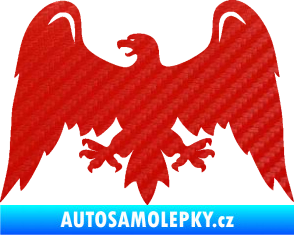 Samolepka Orlice 007 levá 3D karbon červený