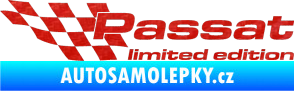 Samolepka Passat limited edition levá 3D karbon červený
