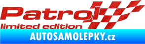 Samolepka Patrol limited edition pravá 3D karbon červený