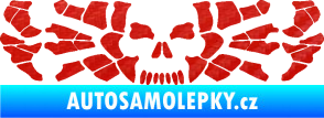 Samolepka Pavouk 017 smrťák 3D karbon červený